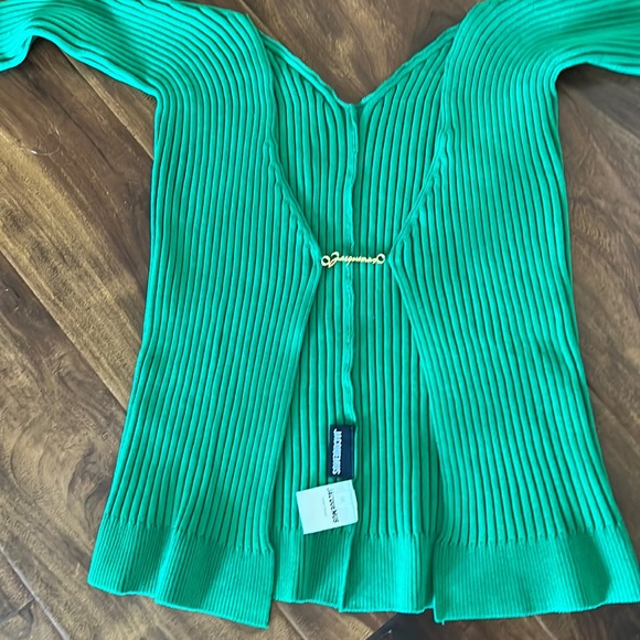 Jacquemus green La maille pralu cardigan - Picture 2 of 3